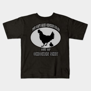 Farm Chicken Humor Poog Poultry Kids T-Shirt